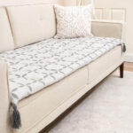 Çiçek Motifli Modern Desenli Kanepe Koltuk Örtüsü